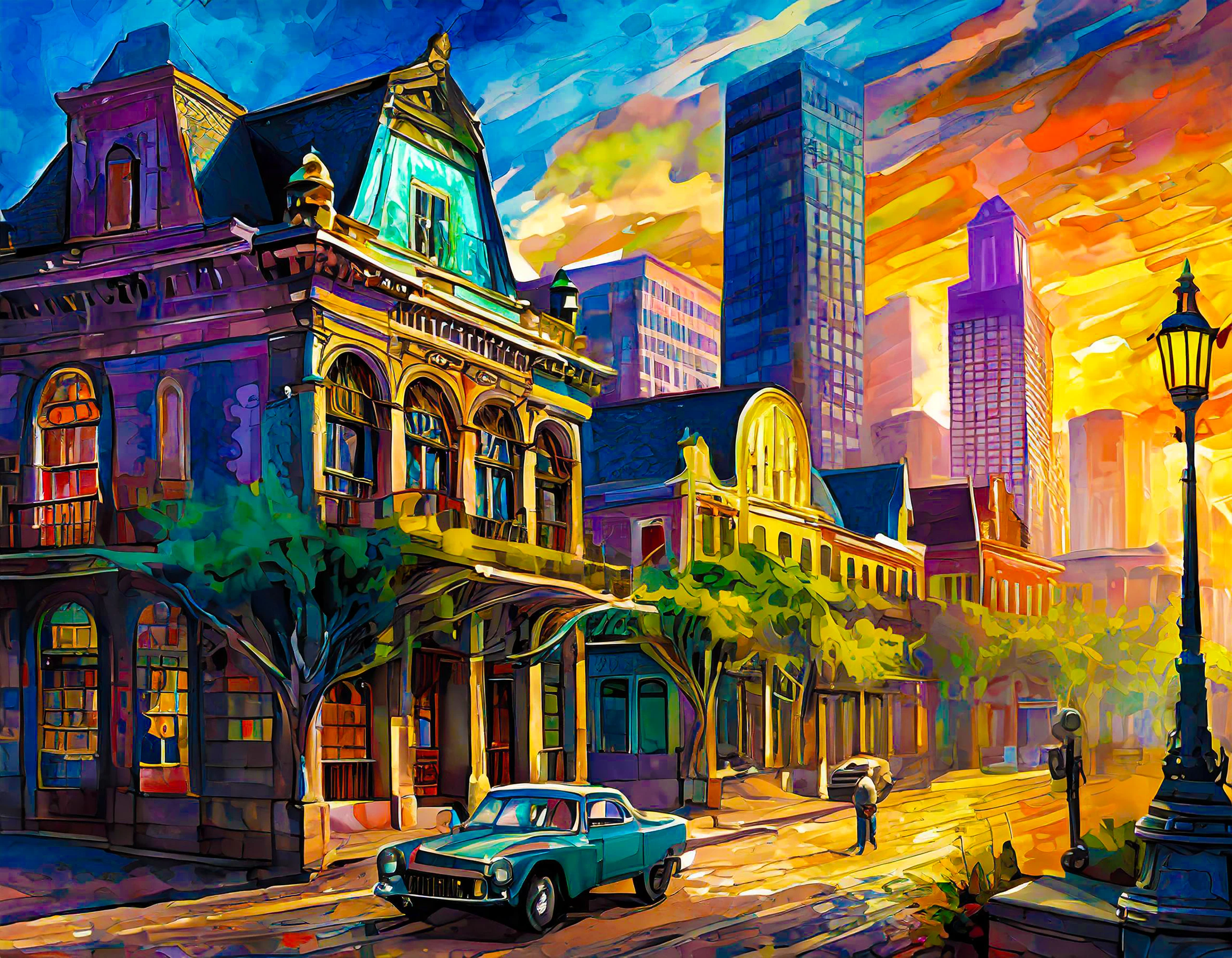 New Orleans Golf painting