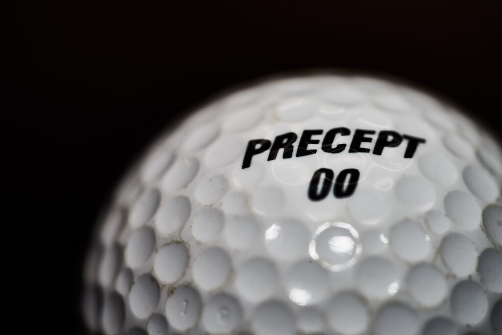 close-up photo of a golf ball